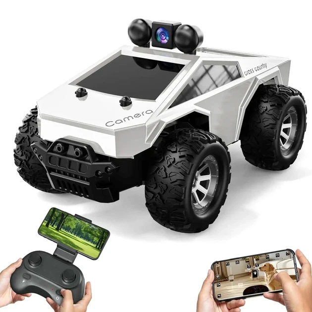 Машинка с камерой на радиоуправлении KFPLAN KF29 RC Pickup Truck 1:28 (Белый, 2.4 GHz) - изображение 3