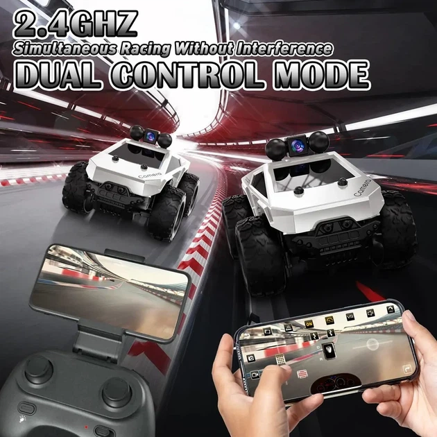 Машинка с камерой на радиоуправлении KFPLAN KF29 RC Pickup Truck 1:28 (Белый, 2.4 GHz) - изображение 6