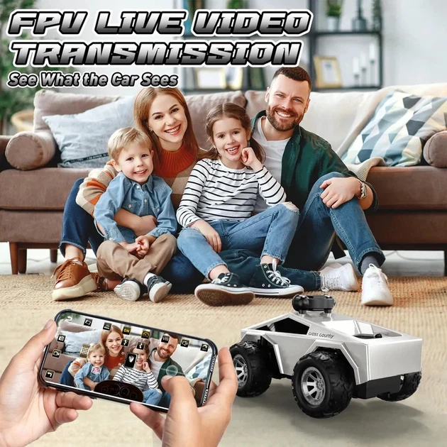 Машинка с камерой на радиоуправлении KFPLAN KF29 RC Pickup Truck 1:28 (Белый, 2.4 GHz) - изображение 8