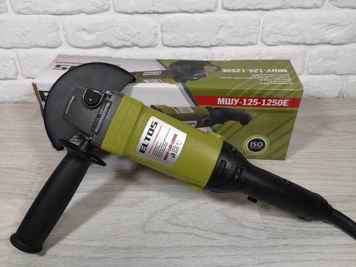 Кутова шліфмашина Eltos МШУ-125-1250SЕ - зображення 2