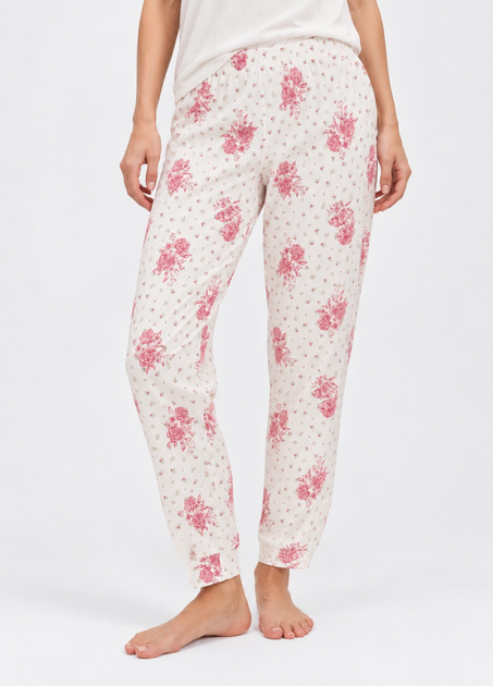 Піжамні бавовняні штани Primark Printed Bottom Pyjama М Низ піжами Білий (10431) - Фото 1 Піжамні бавовняні штани Primark Printed Bottom Pyjama М Низ піжами Білий (10431) - зображення 1
