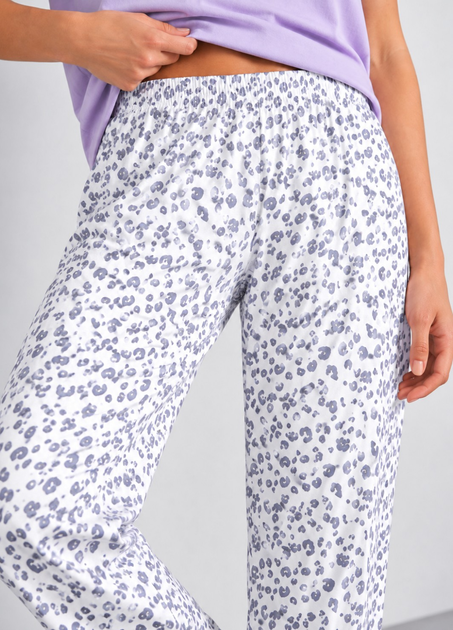 Піжамні бавовняні штани Primark Printed Bottom Pyjama М Низ піжами Ліловий (10443) - Фото 4 Піжамні бавовняні штани Primark Printed Bottom Pyjama М Низ піжами Ліловий (10443) - зображення 4