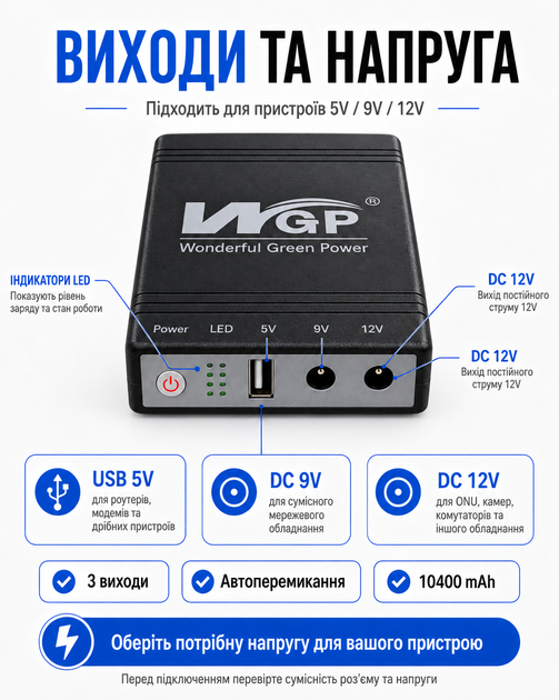 Бесперебойник для роутера ИБП юпс для роутера Mini UPS mini dc ups 10400 mAh 5V 9V 12V для Wi-Fi роутера ONU GPON модема оптического терминала с блоком питания в комплекте Model 103C с автопереключением - Фото 7 Бесперебойник для роутера ИБП юпс для роутера Mini UPS mini dc ups 10400 mAh 5V 9V 12V для Wi-Fi роутера ONU GPON модема оптического терминала с блоком питания в комплекте Model 103C с автопереключением - изображение 7