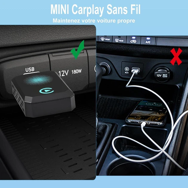Бездротовий адаптер CarPlay для автомобіля з дротовим CarPlay - Фото 4 Бездротовий адаптер CarPlay для автомобіля з дротовим CarPlay - изображение 4