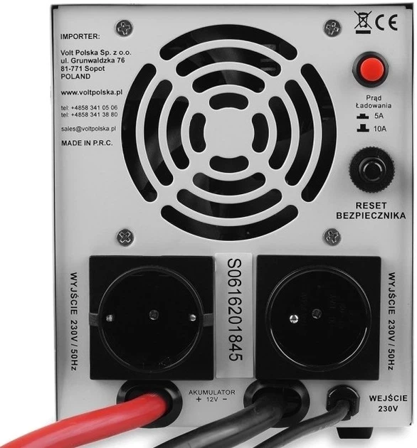 Джерело безперебійного живлення Volt Polska Sinus PRO 800E 12V 3SP080012E - Фото 4 Джерело безперебійного живлення Volt Polska Sinus PRO 800E 12V 3SP080012E - изображение 4