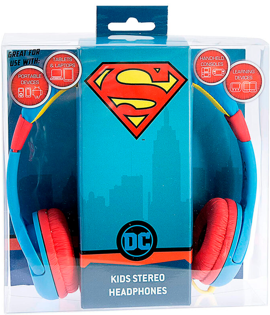 Słuchawki OTL Technologies DC Comics Superman Blue (5055371618236) - Zdjęcie 2 Słuchawki OTL Technologies DC Comics Superman Blue (5055371618236) - obraz 2