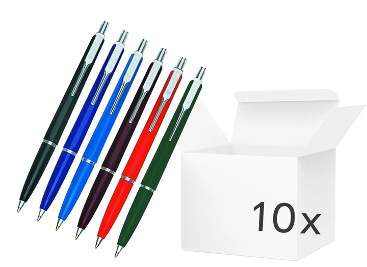 Zestaw długopisów kulkowych Zenith 7 Classic box Niebieski 10 szt (ZES5906340662098) - Zdjęcie 1 Zestaw długopisów kulkowych Zenith 7 Classic box Niebieski 10 szt (ZES5906340662098) - obraz 1