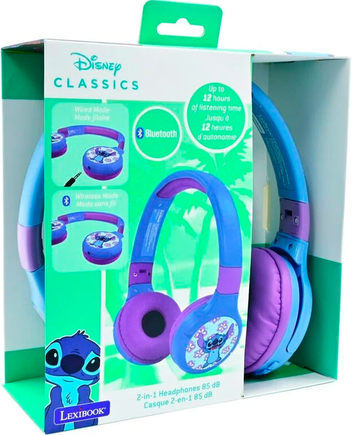 Słuchawki Lexibook Disney Stitch Blue (3380743099477) - Zdjęcie 2 Słuchawki Lexibook Disney Stitch Blue (3380743099477) - obraz 2