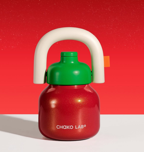 Термобутылка Chako Lab LinLin Pot Christmas Edition красная 1000 мл - изображение 5