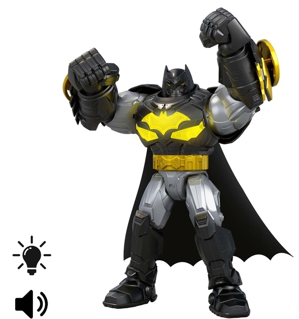 Interaktywna figurka Mattel DC Batman Mech Suit w zbroi ze dźwiękiem i światłem 18 cm (JMD86) (194735374977) - obraz 5