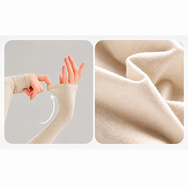 Комплект женского термобелья Cocobread A10 Light beige 3XL хлопок антибактериальная мягкая эластичная - изображение 4