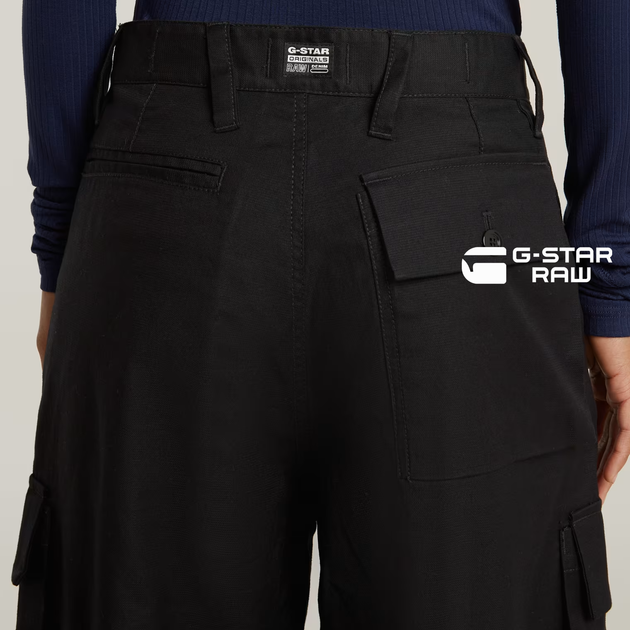 Жіночі чорні широкі штани карго Mega Cargo Pants G-Star Raw, розмір M (29) (d23575-9891-648443) - изображение 5