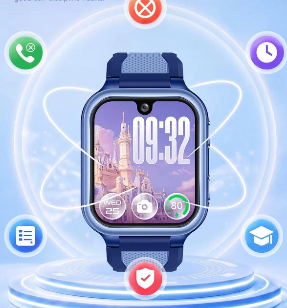 Смарт годинник телефон для дітей Lemfo LX22 з дзінками від SIM картки, GPS / Wi-Fi / LBS геолокацією, SOS кнопкою та AMOLED екраном Синій - зображення 7
