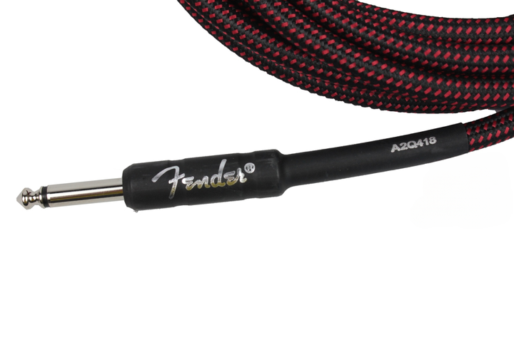 Кабель инструментальный FENDER CABLE PROFESSIONAL SERIES 15' RED TWEED - изображение 3