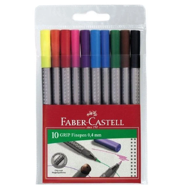 Ручка капілярна Faber-Castell «Grip Finepen» 0,4мм помаранчева 22258 - Фото 3 Ручка капілярна Faber-Castell «Grip Finepen» 0,4мм помаранчева 22258 - изображение 3