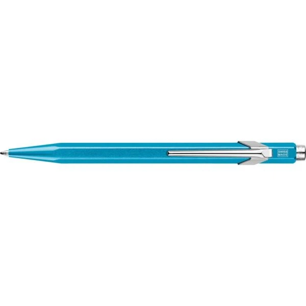 Ручка Caran d'Ache 849 Metal-X Блакитна, box 849.671 - Фото 4 Ручка Caran d'Ache 849 Metal-X Блакитна, box 849.671 - изображение 4