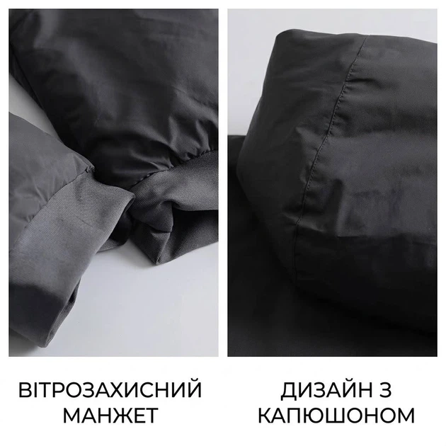 Куртка чоловіча Han-Wild осіння зимова "Astro Boy " Tactics Armor 5.0 G-Loft, розмір 2XL, Чорна - зображення 6
