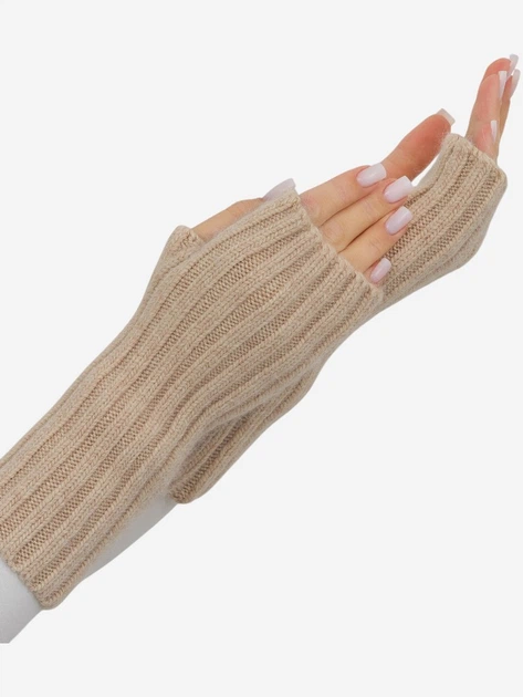 Митенки женские вязаные Malisa Міра 10-5012-LR-114 One Size Жемчужные - Фото 2 Митенки женские вязаные Malisa Міра 10-5012-LR-114 One Size Жемчужные - изображение 2
