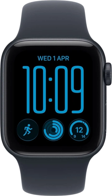Smartwatch Apple Watch SE 3 (2026) GPS + Cellular 40mm Midnight Aluminium Case with Navy Blue Sport Band - S/M (MJLG4) - obraz 2