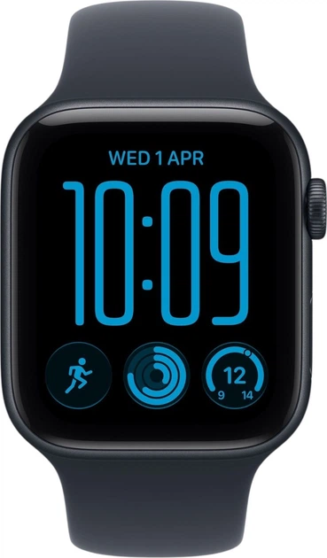 Smartwatch Apple Watch SE 3 (2026) GPS + Cellular 44mm Midnight Aluminium Case with Navy Blue Sport Band - M/L (MJLT4) - obraz 2