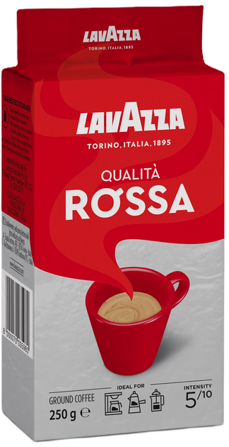 Кава мелена Lavazza Rossa 250 г - Фото 1 Кава мелена Lavazza Rossa 250 г - изображение 1
