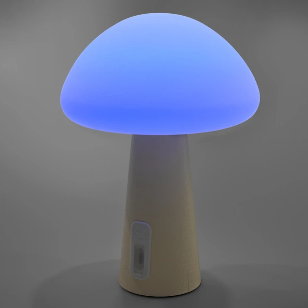 Настільна LED лампа нічник з акумулятором у формі гриба VIDEX 4W 3000–6500K RGB 12 режимів роботи різнокольорова - зображення 15
