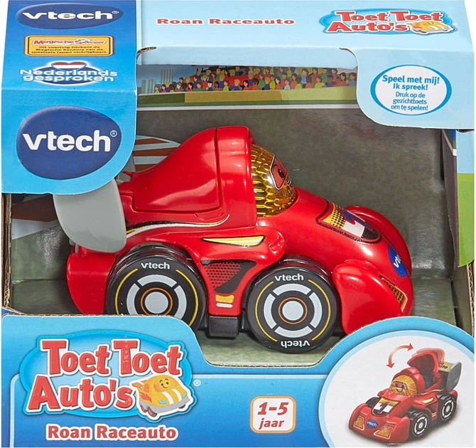 Гоночна машинка VTech Toet Toet Auto's Roan зі звуком (3417765836237) - Фото 1 Гоночна машинка VTech Toet Toet Auto's Roan зі звуком (3417765836237) - зображення 1
