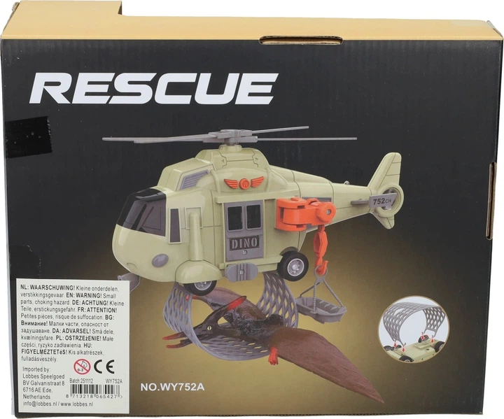 Śmigłowiec Toi-Toys z dinozaurem ze światłem i dźwiękiem (8713218065427) - Zdjęcie 4 Śmigłowiec Toi-Toys z dinozaurem ze światłem i dźwiękiem (8713218065427) - obraz 4