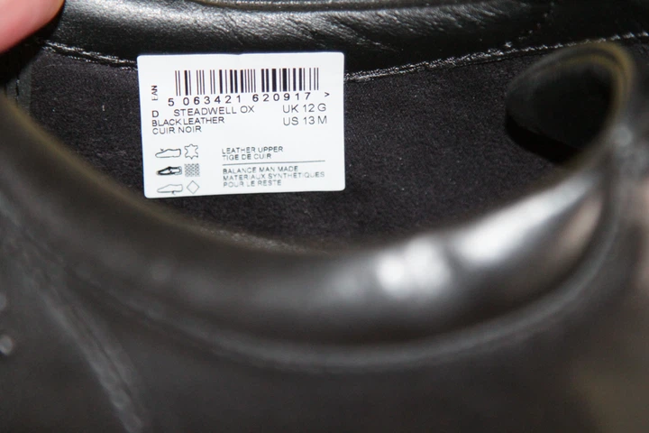 Туфли мужские Clarks, размер 48,5 Черные - изображение 9