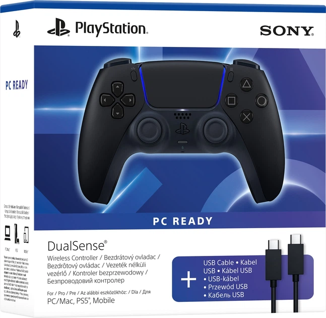 Геймпад Sony DualSense Midnight Black + USB-C (1000051651) (UA UCRF) - зображення 4