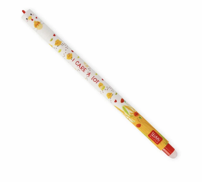 Ручка гелева I Care a Lot Hen Erasable Pen Legami Milano - Фото 1 Ручка гелева I Care a Lot Hen Erasable Pen Legami Milano - зображення 1