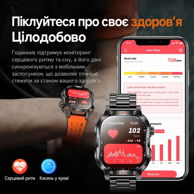 Смарт-часы мужские AMOLED 2,01", Bluetooth 5.3, аккумулятор 1400 мАч, IP67, 2 ремешка - Фото 8 Смарт-часы мужские AMOLED 2,01", Bluetooth 5.3, аккумулятор 1400 мАч, IP67, 2 ремешка - изображение 8