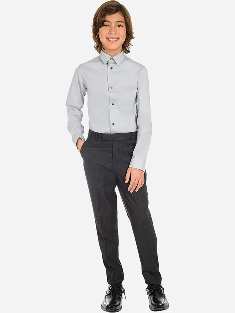 Подростковая рубашка для мальчика Calvin Klein 207961490 158 см Серая (1159854862) - изображение 2