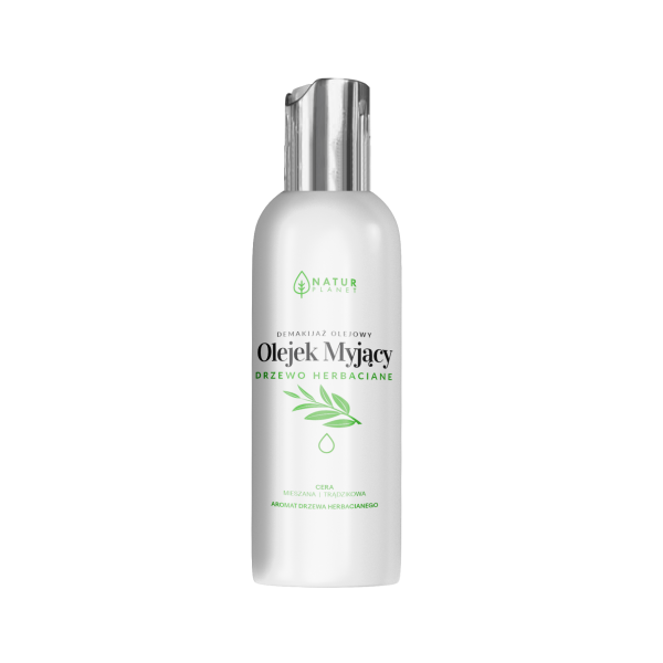 Zestaw kosmetyków do twarzy Natur Planet Olejek myjący „Drzewo herbaciane” 150 ml + naturalna gąbka Ubo 1 szt (5902693803362) - obraz 3