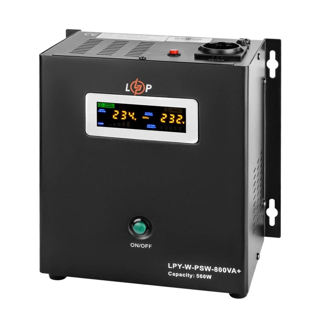 ДБЖ з правильною синусоїдою 12V LPY-W-PSW-800VA (560Вт) - зображення 10