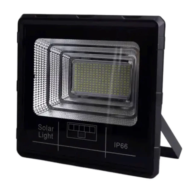 Уличный светодиодный прожектор 400 Вт 330 LED с солнечной панелью 32x5,5 см черный ABS пластик - изображение 6