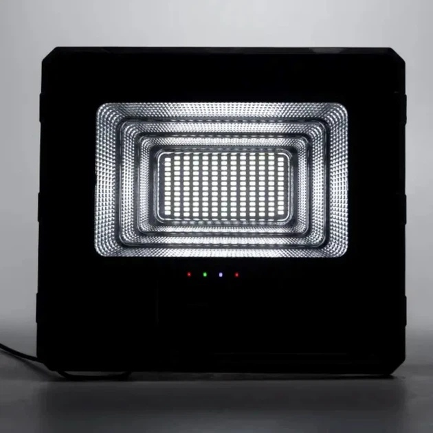 Прожектор LED 300 Вт 246 SMD IP66 ABS 28x5,5 см Белый с солнечной панелью 10 Вт - изображение 3