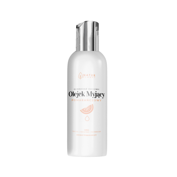 Zestaw kosmetyków do twarzy Natur Planet Olejek myjący „Pomarańcza” 150 ml + naturalna gąbka Ubo 1 szt (5902693803386) - obraz 3