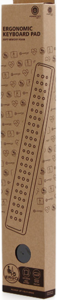 Podkładka pod nadgarstek dla klawiatury Powerton Ergo Dark Edition 43 x 7 cm Grey (WPEPE1-A) - obraz 2