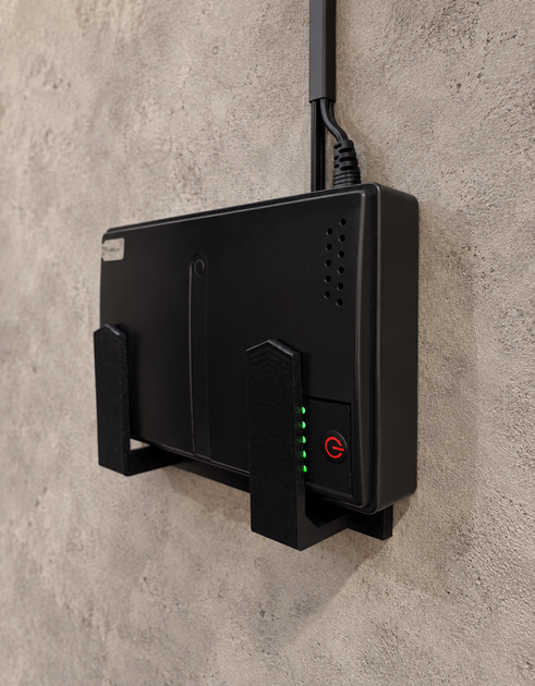 Универсальное настенное крепление для Wi-Fi роутера без сверления / держатель роутера Черный - Фото 2 Универсальное настенное крепление для Wi-Fi роутера без сверления / держатель роутера Черный - изображение 2