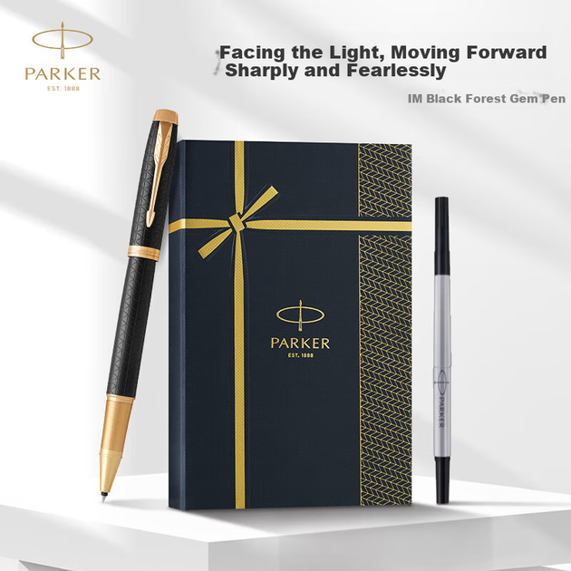 Ручка PARKER Signature [Новогодний подарок], стильный деловой офисный подарок для мужчин и женщин, подарок на день рождения, подарочная коробка в честь года Лошади, высококачественная подарочная коробка, шариковая ручка IM Black Forest + подарочная коробк - изображение 4