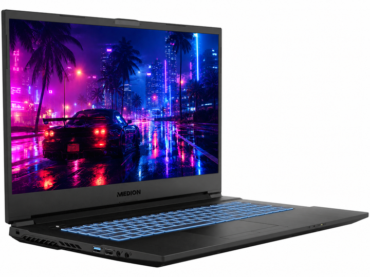 Ігровий ноутбук 17,3" Medion (Lenovo Group) ERAZER DEFENDER E15 | Ryzen 7 5800H | RAM 16 ГБ | SSD 512 ГБ | Nvidia RTX 3050 Ti, 4 ГБ | Підсвітка | Win11 (3656) - Уцінка - зображення 3