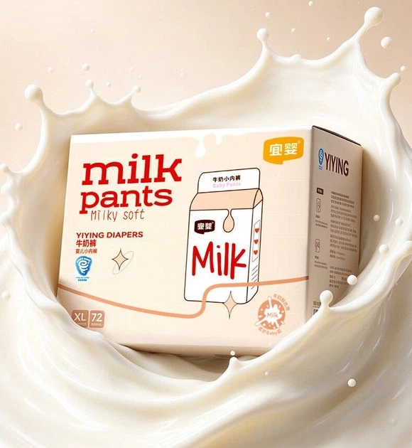 Подгузники-трусики Yiying Milk 4XL (17-19 кг), 60 шт - Фото 2 Подгузники-трусики Yiying Milk 4XL (17-19 кг), 60 шт - изображение 2