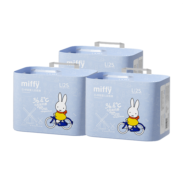Подгузники-трусики Solove Miffy Core L (9-14 кг), 75 шт (3 x 25) - Фото 1 Подгузники-трусики Solove Miffy Core L (9-14 кг), 75 шт (3 x 25) - изображение 1