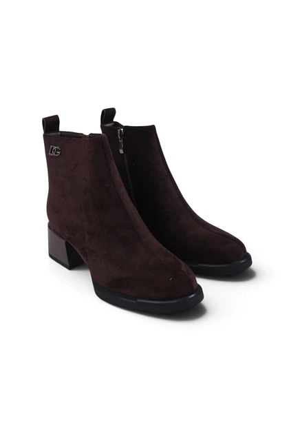 Ботинки женские Fashion коричневые из экозамши 352188_38 (24.5 см) - Фото 7 Ботинки женские Fashion коричневые из экозамши 352188_38 (24.5 см) - изображение 7