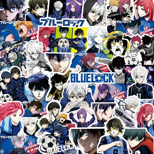 Стікерпак Blue Lock (Синя В'язниця: Блю Лок), 80 шт(MS_DF60FB4BAF94) - Фото 2 Стікерпак Blue Lock (Синя В'язниця: Блю Лок), 80 шт(MS_DF60FB4BAF94) - зображення 2