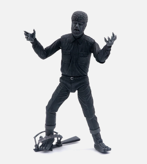 Рухома колекційна фігурка Людина-вовк чорно-біла версія, 18 см — класичні монстри - Фото 6 Рухома колекційна фігурка Людина-вовк чорно-біла версія, 18 см — класичні монстри - зображення 6