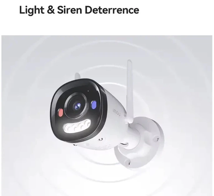 Камера видеонаблюдения wi-fi уличная водостойкая Imou Bullet 2E Pro 3MP IP67 для дома с трансляцией на телефон wi-fi ip и записью на карту памяти, датчиком движения и ночным видением - изображение 3