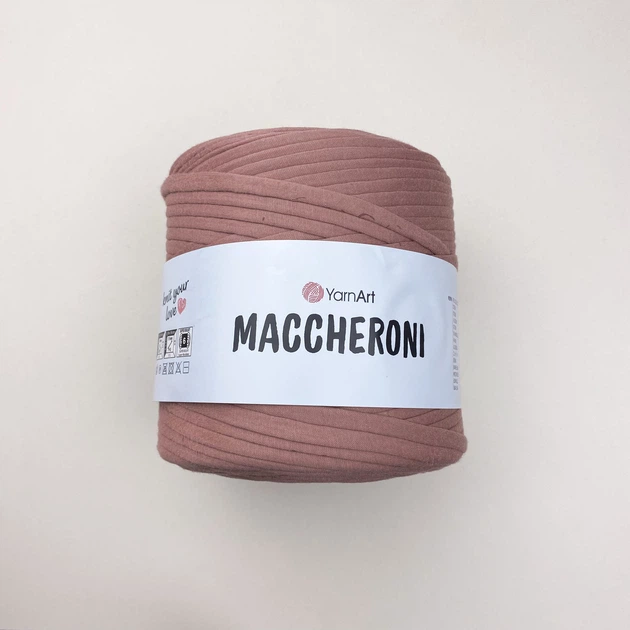 Пряжа трикотажна YARNART Maccheroni плоска для макраме мокко (79600768/1) - изображение 14