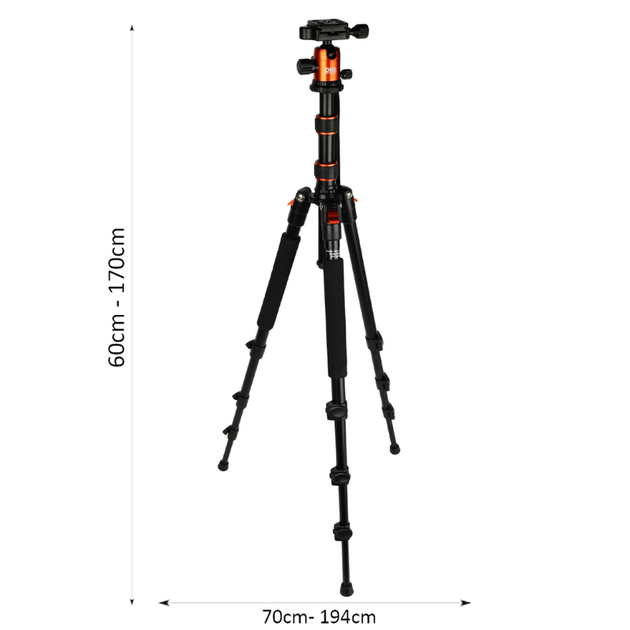 Statyw fotograficzny DNA PS1 PRO 170 cm tripod z głowicą 360° uchwytem na telefon udźwig 8 kg (5908249826953) - Zdjęcie 4 Statyw fotograficzny DNA PS1 PRO 170 cm tripod z głowicą 360° uchwytem na telefon udźwig 8 kg (5908249826953) - obraz 4